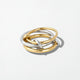 Intertwined Link Rings - Duo Tone - Harmony