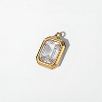 Birthstone Charm Pendant - 18K Gold Plated