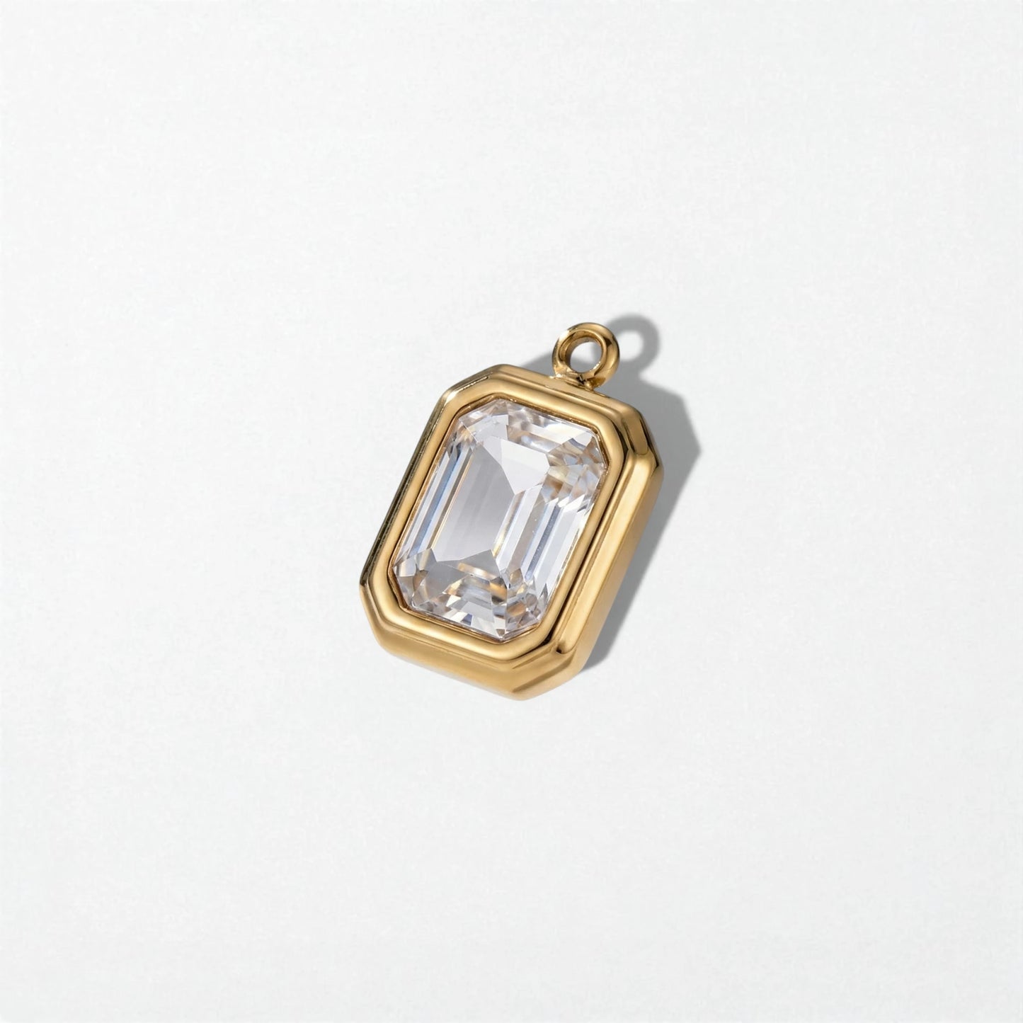 Birthstone Charm Pendant - 18K Gold Plated