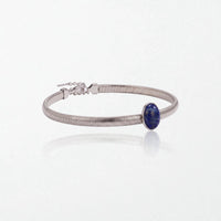 Blue Lazurite Snake Choker - Silver - Margaux