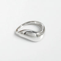 Bold Contour Dome Ring - Stainless Steel - Freya