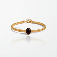 Brown Resin Snake Choker - 18K Gold Plated - Colette