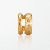 Carved Floral Double Ear Cuff - 18K Gold Plated - Clemence