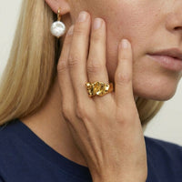 Chunky Molten Ring - 18K Gold Plated - Maeve