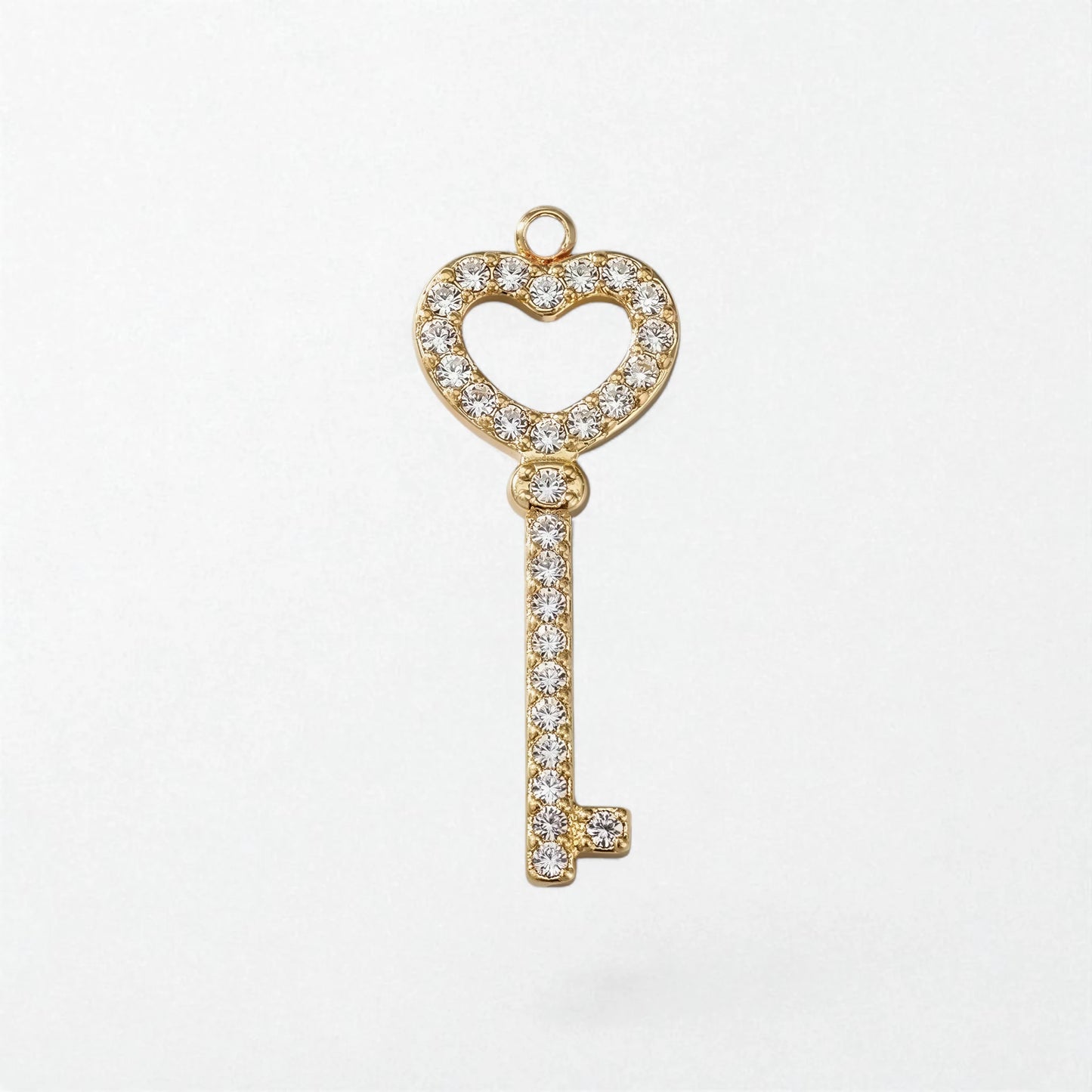Heartlock Key Charm - 18K Gold Plated - Vivienne
