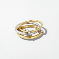 Intertwined Link Rings - Duo Tone - Harmony