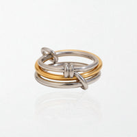 Intertwined Link Rings - Duo Tone - Hermione