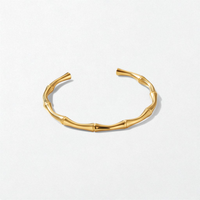 Bali 18K Gold Plated Stainless Steel Bangle - Zara