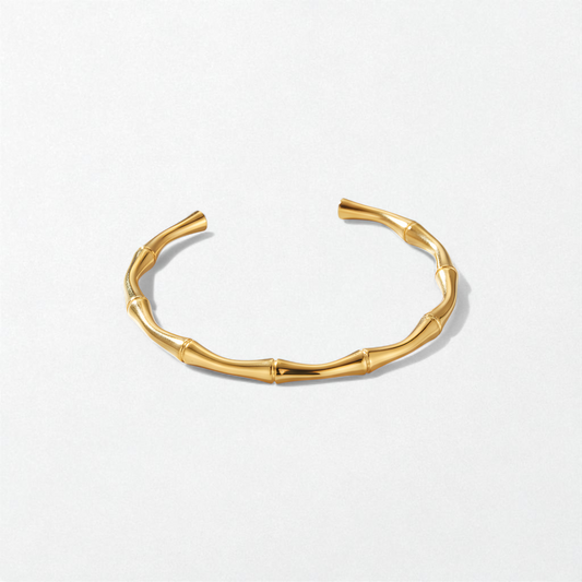 Bali 18K Gold Plated Stainless Steel Bangle - Zara