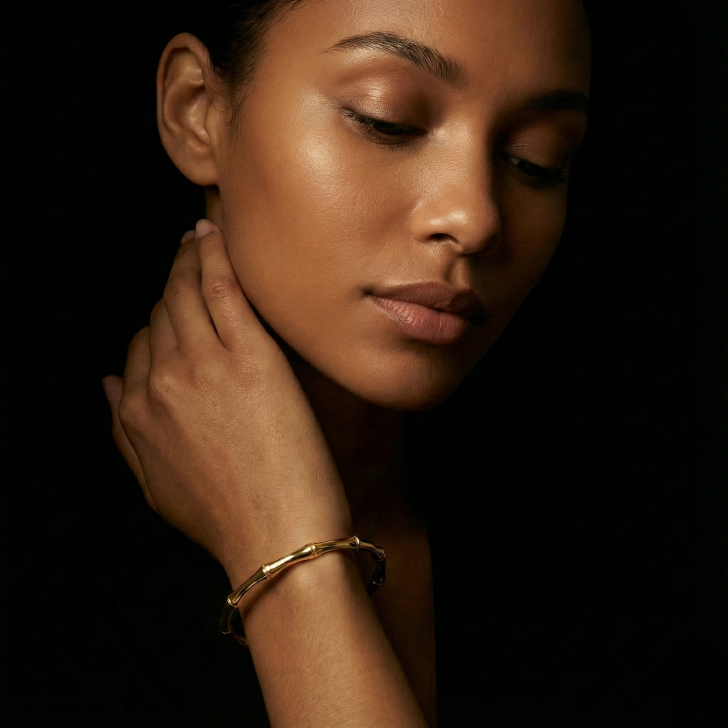 Bali 18K Gold Plated Stainless Steel Bangle - Zara