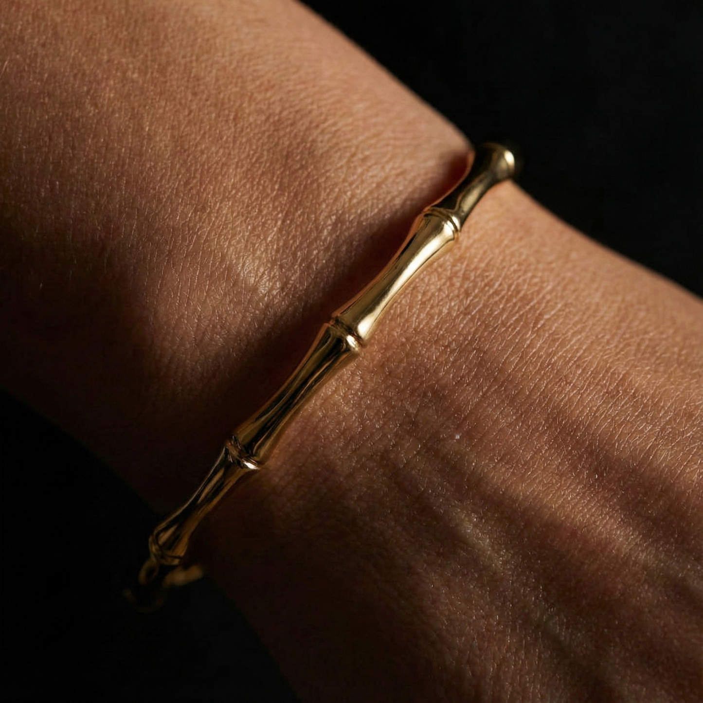 Bali 18K Gold Plated Stainless Steel Bangle - Zara