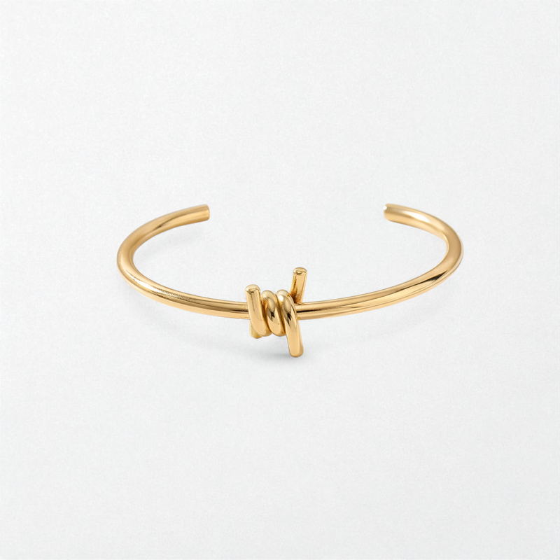 Knot Waterproof Stainless Steel Bangle - Luna