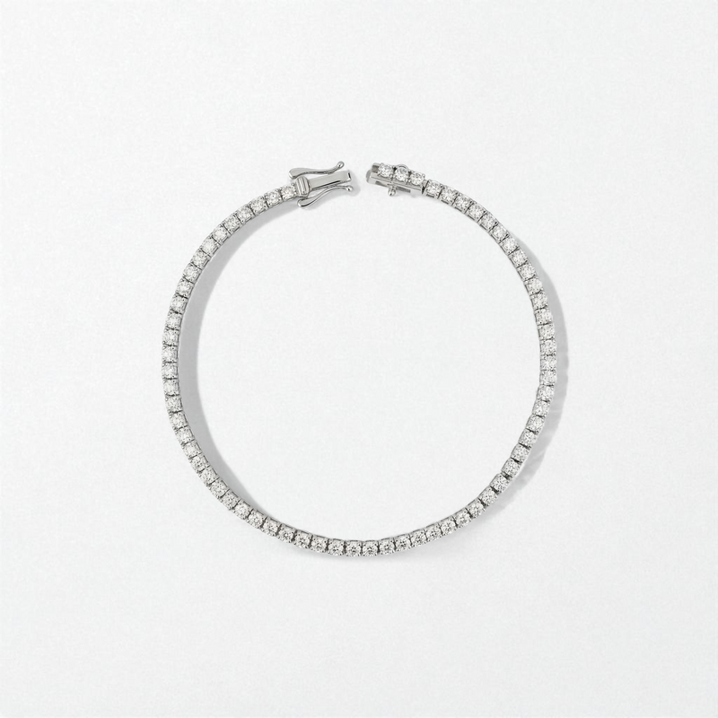 Classic Tennis S925 14K Gold Plated Bracelet (2mm) - Sienna