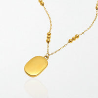Mother of Pearl Rose Necklace - 18K Gold Plated - Rosalie