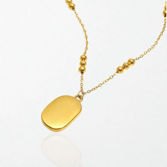 Mother of Pearl Rose Necklace - 18K Gold Plated - Rosalie