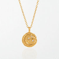 Reversible Sun & Moon Necklace - 18K Gold Plated - Luma