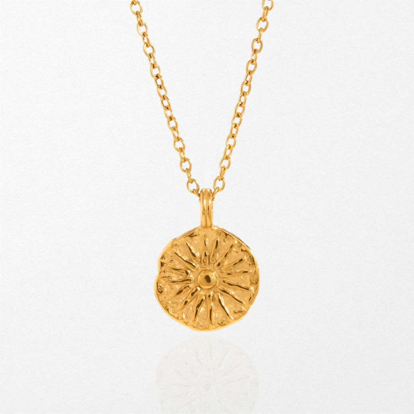 Reversible Sun & Moon Necklace - 18K Gold Plated - Luma