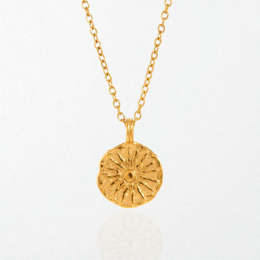 Reversible Sun & Moon Necklace - 18K Gold Plated - Luma