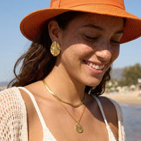 Reversible Sun & Moon Necklace - 18K Gold Plated - Luma