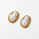 Vintage Pearl Statement Earrings - Stainless Steel - Sienne